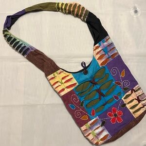 KATHMANDU IMPORTS SHOULDER/CROSS BODY BAG MADE IN NEPAL